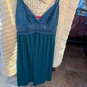 SOLD! JOSIE Natori teal nightgown